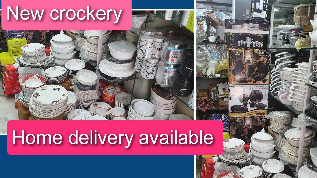 Ghar baithe what'sapp par crockery order karein🎉🥳new stock !free home delivery service for bhopalis
