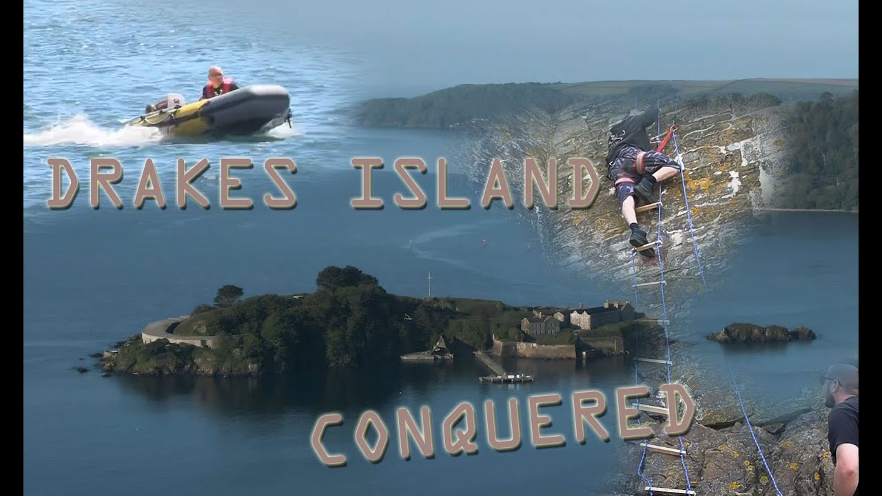 BOAT ADVENTURE We climb onto Drakes Island Fort 4K