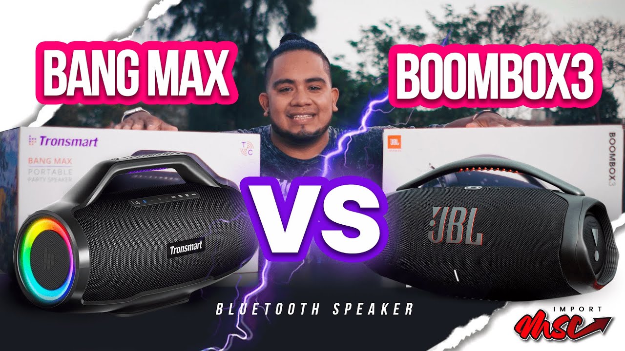 Tronsmart BangMAX VS JBL Boombox 3 - la mejora batería 🔋 contra el mejor Bajo 🔊