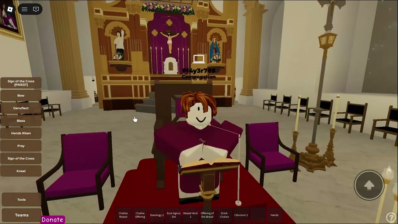 12:15PM Saturday Live Mass Today 3/7/26 (Simulated in Roblox)