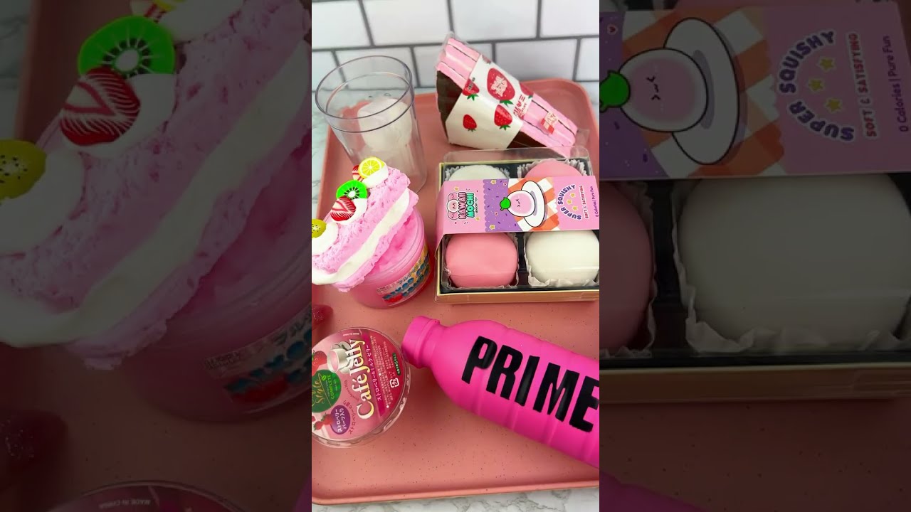 Packing School Lunch with Fidget Food *PINK* Satisfying Video ASMR! #fidgets #asmr 🌸🎀🦩