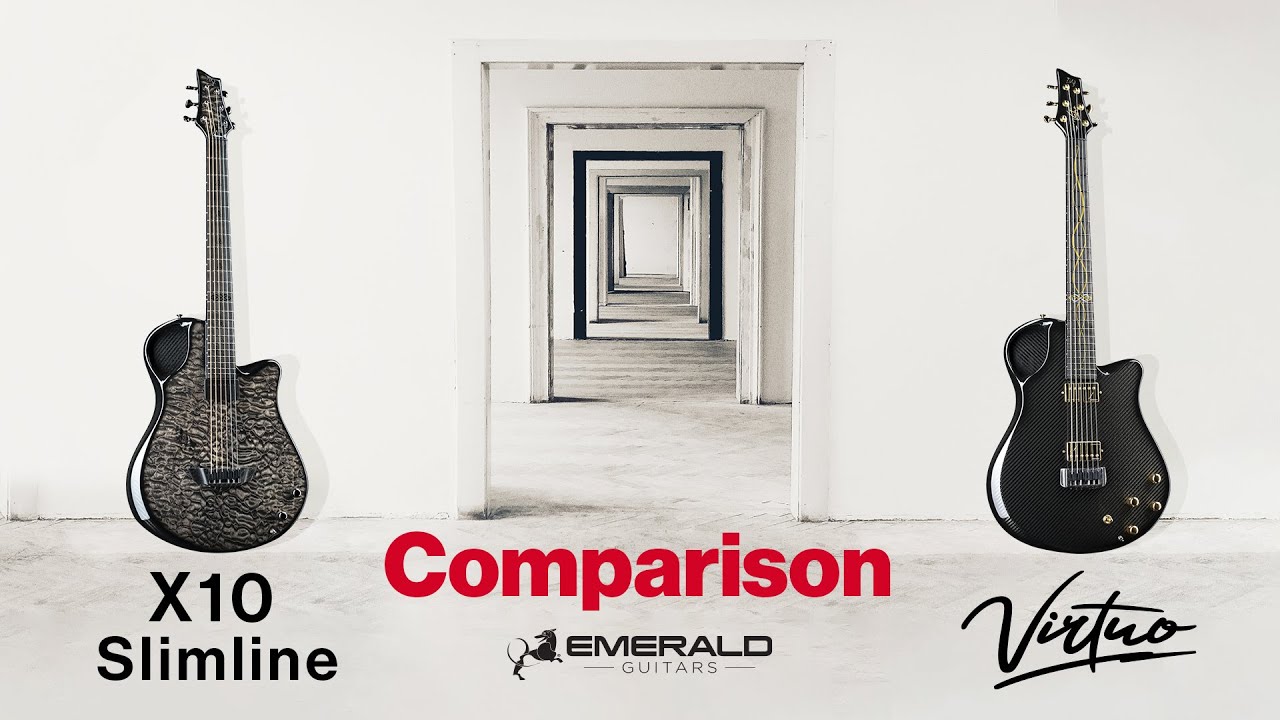 Model Comparison: Emerald Guitars X10 Slimline vs Virtuo