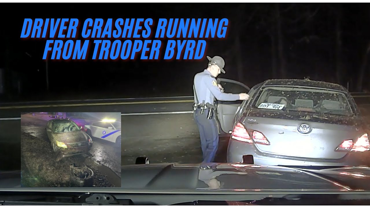 Driver wrecks fleeing THE LEGENDARY Arkansas State Police Trooper Byrd - Pursuit w/ Toyota Avalon