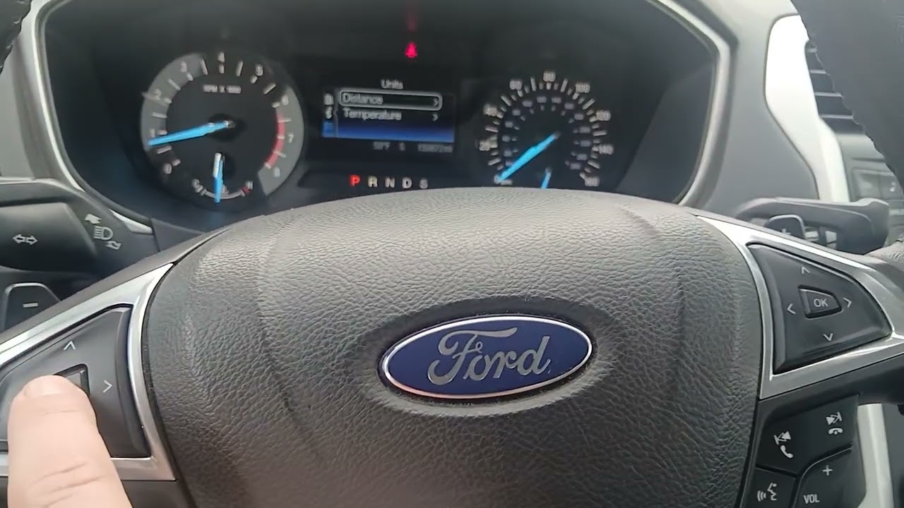 How to Change Miles ↔ Kilometers (MPH / KMH) – Ford Fusion (2013–2020)