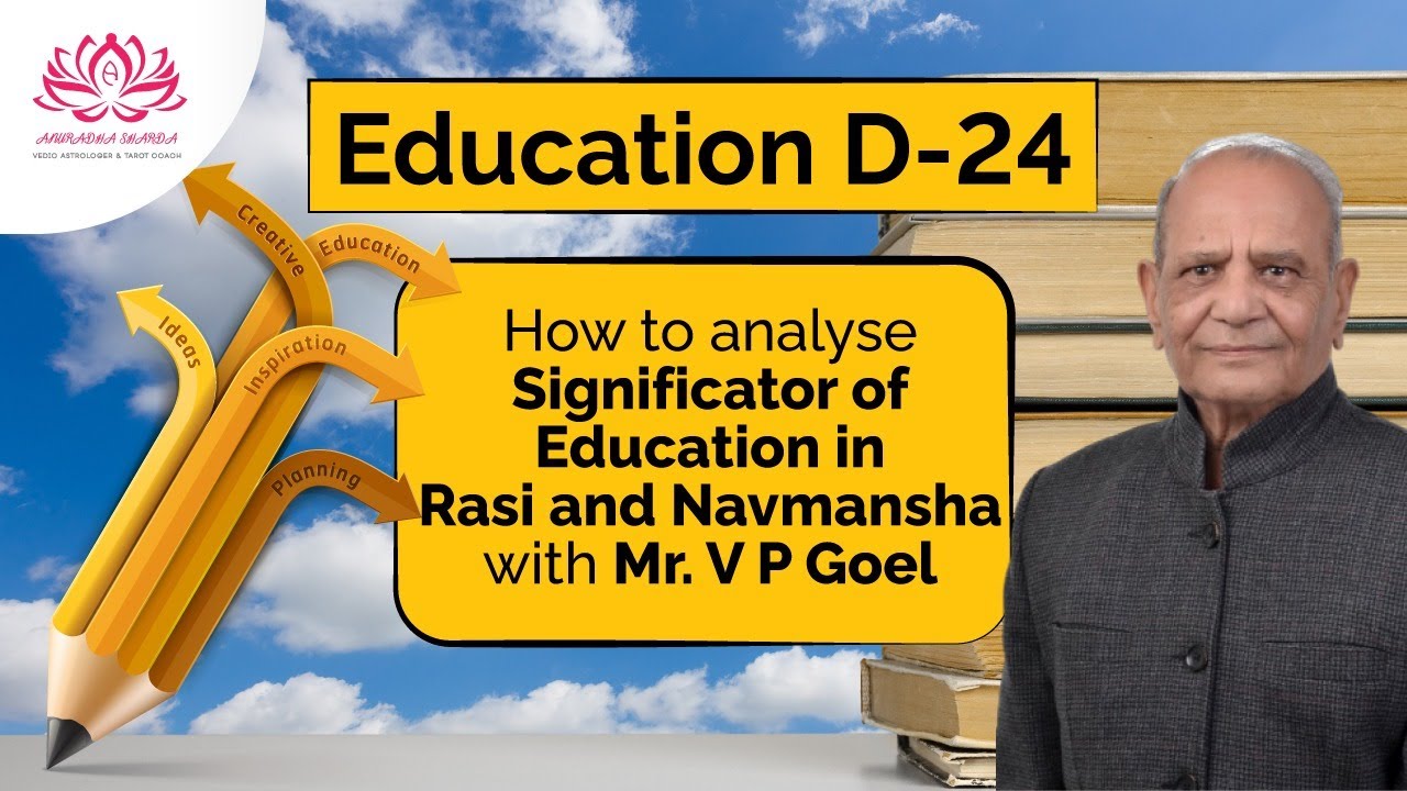 D-24 How to analyse Significator of Education in Rasi and Navmansha | D-9 | D-24 | V P Goel