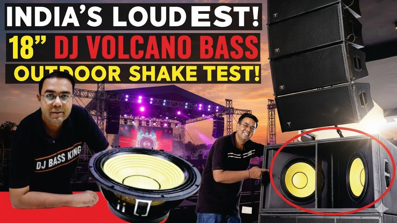 TA18 Volcano 18inch Speaker | HoneyComb Cone Paper Wala | 5inch Voice Coil | Full Review and Testing