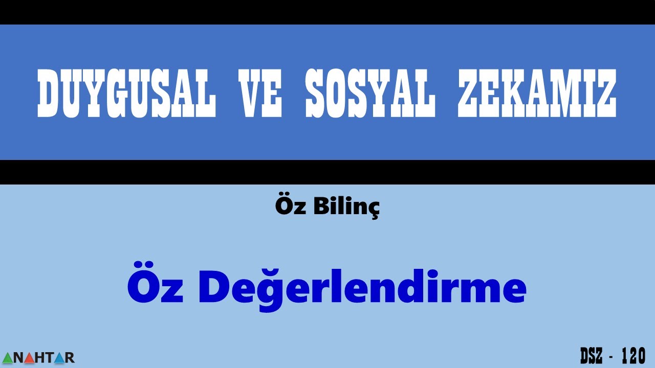 DSZ120 Öz Değerlendirme