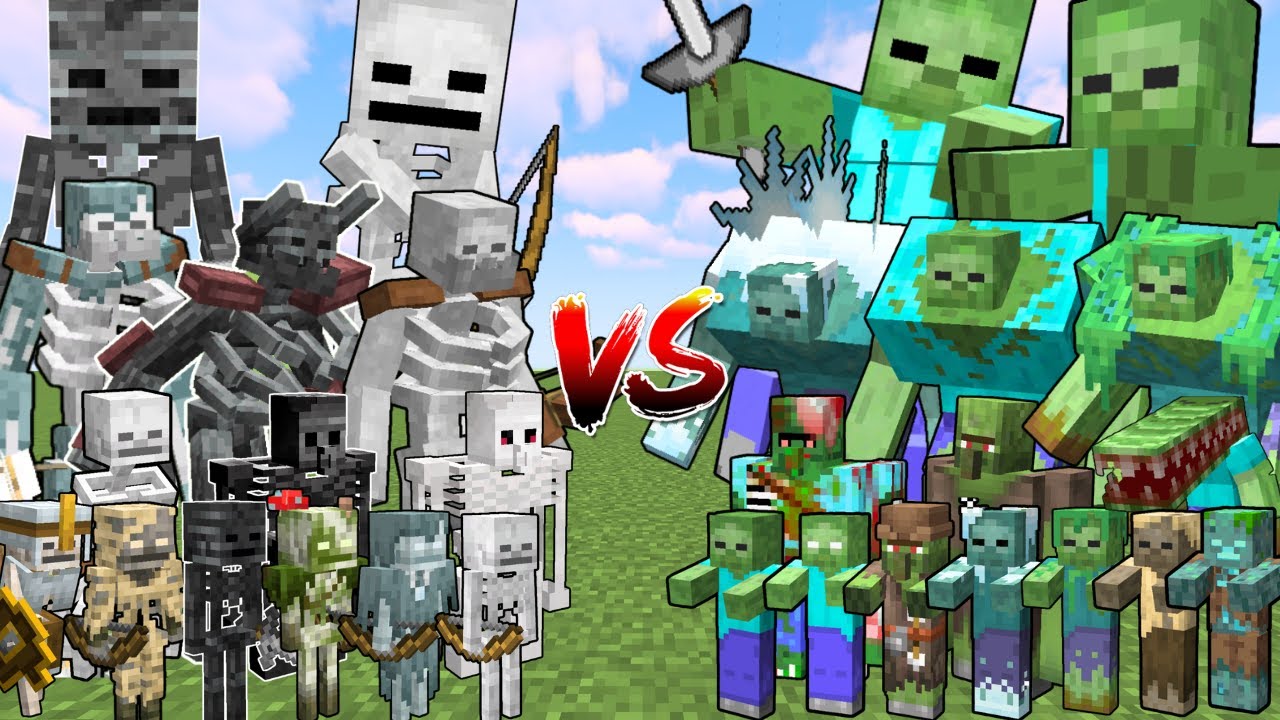 What Minecraft Skeleton can Defeat the Most Zombies in a Row?