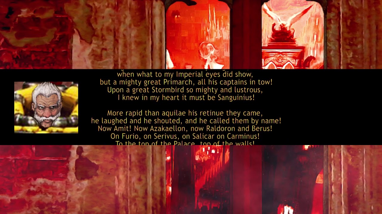 Dorn's Night Before Sanguinala - Vox-Logs