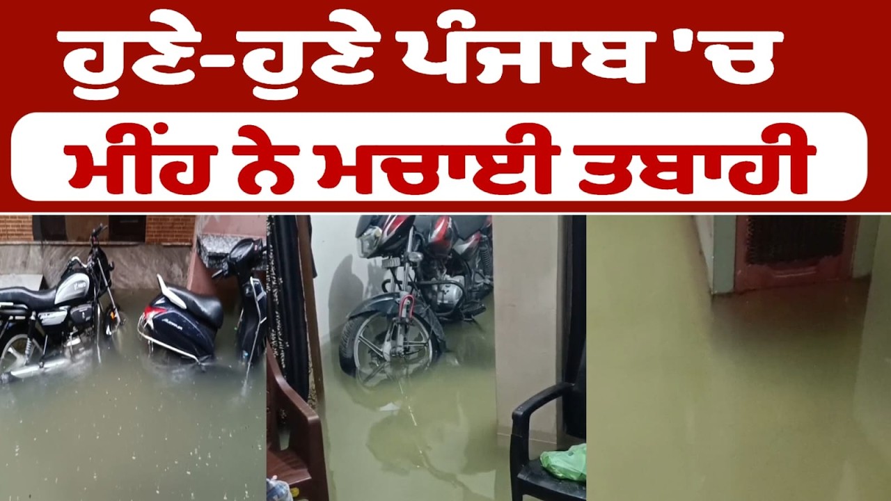 ਹੁਣੇ-ਹੁਣੇ ਪੰਜਾਬ 'ਚ ਮੀਂਹ ਨੇ ਮਚਾਈ ਤਬਾਹੀ