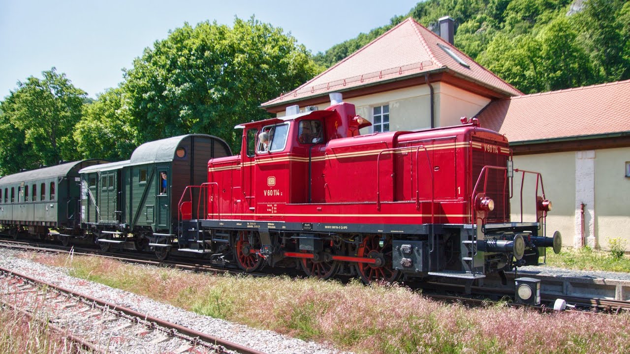 Dieselbetriebstag mit V60 114 | Dampfbahn Fränkische Schweiz