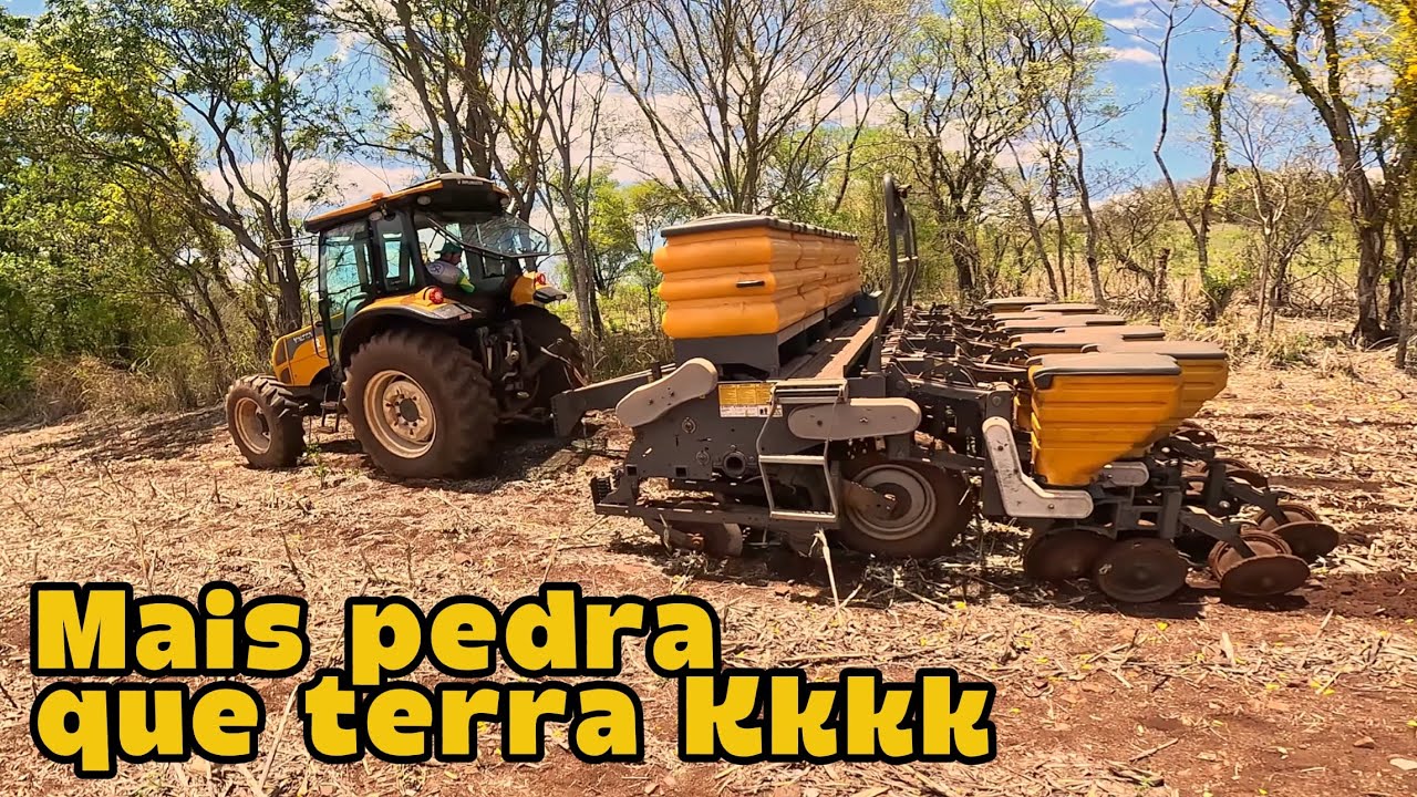 Plantando soja nas áreas arrendadas (roçavlog)