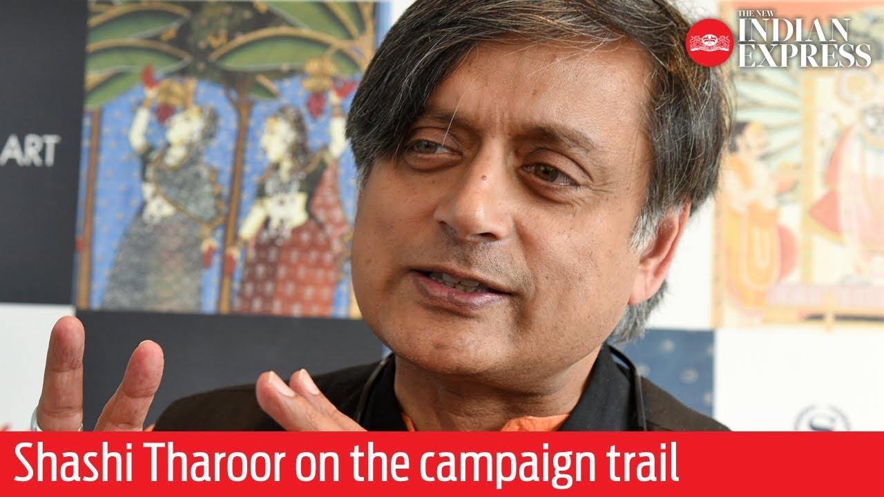 Shashi Tharoor on the campaign trail: 'Congress rule is this country's need!'