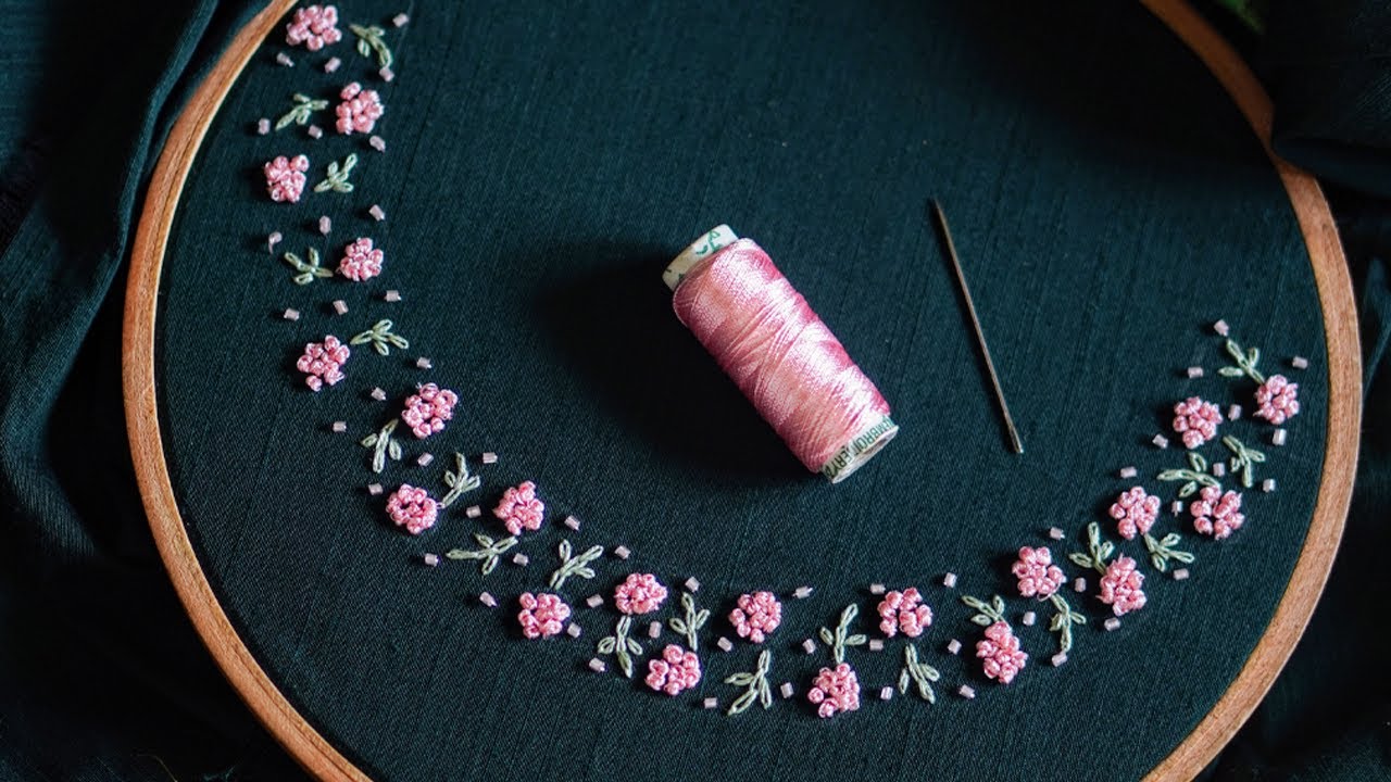 Luxury Hand Embroidery – Why It’s Worth So Much! | Neckline Tutorial in 4K