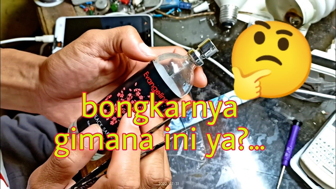 Cara ganti kepala semprotan parfum evangeline