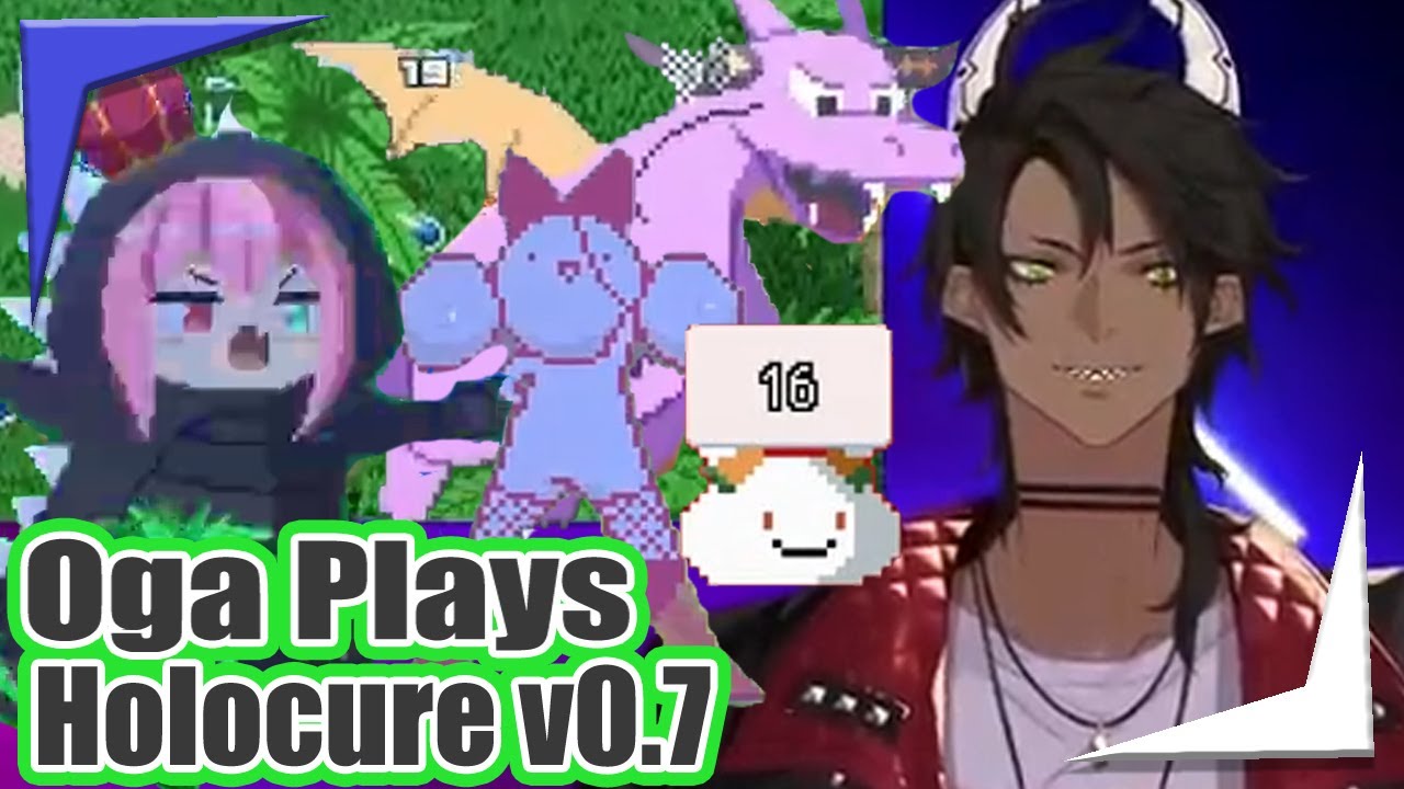 Oga plays Holocure v0.7 and clears the Jump King minigame【Holostars  EngSub】