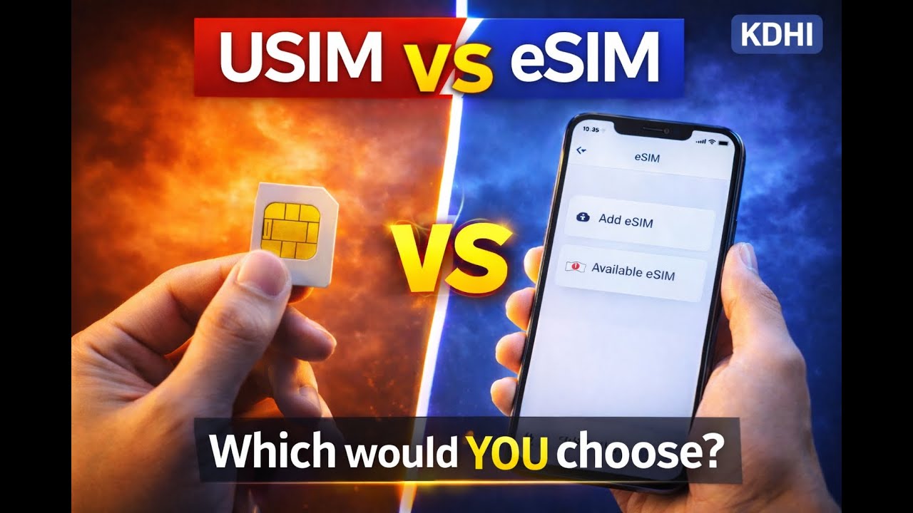 eSIM or USIM? Your first SIM choice in Korea