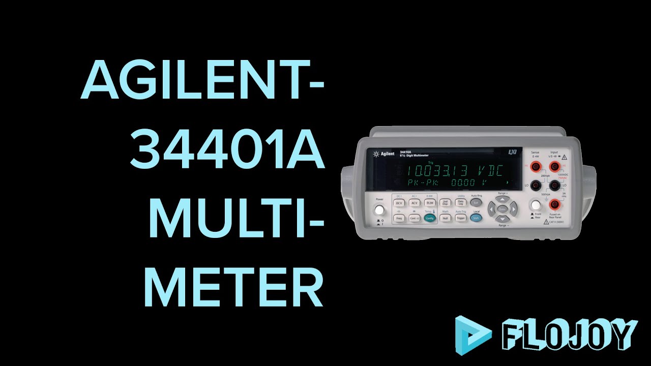 Control Agilent 34410A multimeter with Flojoy
