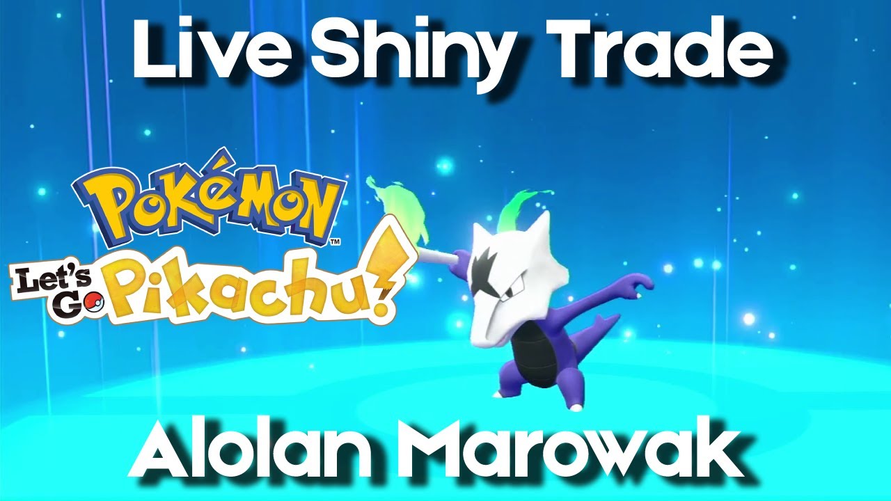 LIVE Shiny Alolan Marowak Trade, My fastest live hunt yet!