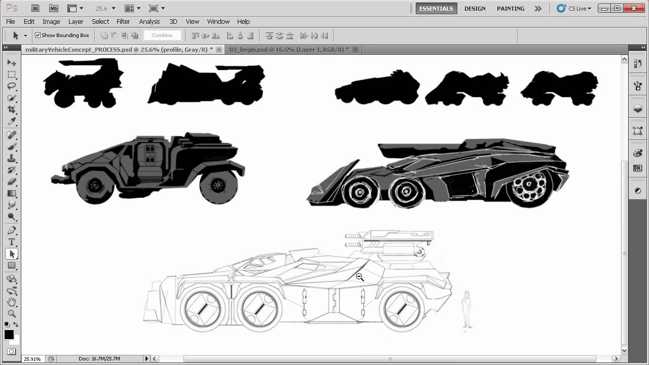 Digital-Tutors - Creating a Concept Vehicle from a 3D Sketch - pt 1