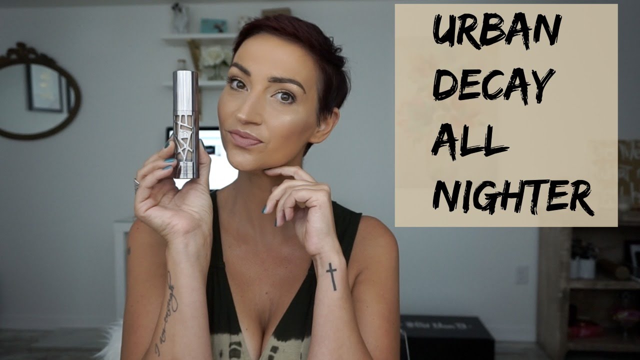 Urban Decay All Nighter Foundation Demo & Review for OILY SKIN!!