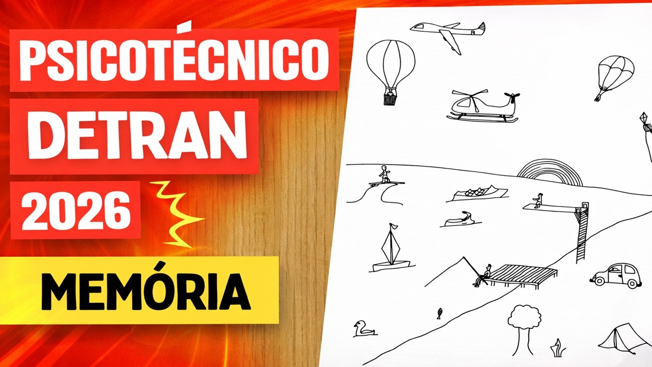 PSICOTÉCNICO DO DETRAN 2026 - COMO PASSAR NO TESTE DE MEMÓRIA