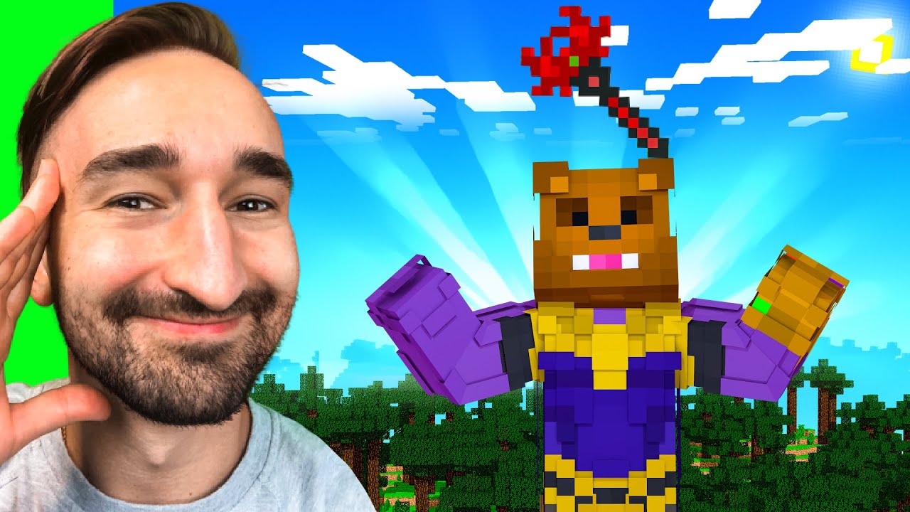 Making A Kick Staff To STOP THANOS In Insane Craft W/ SSundee