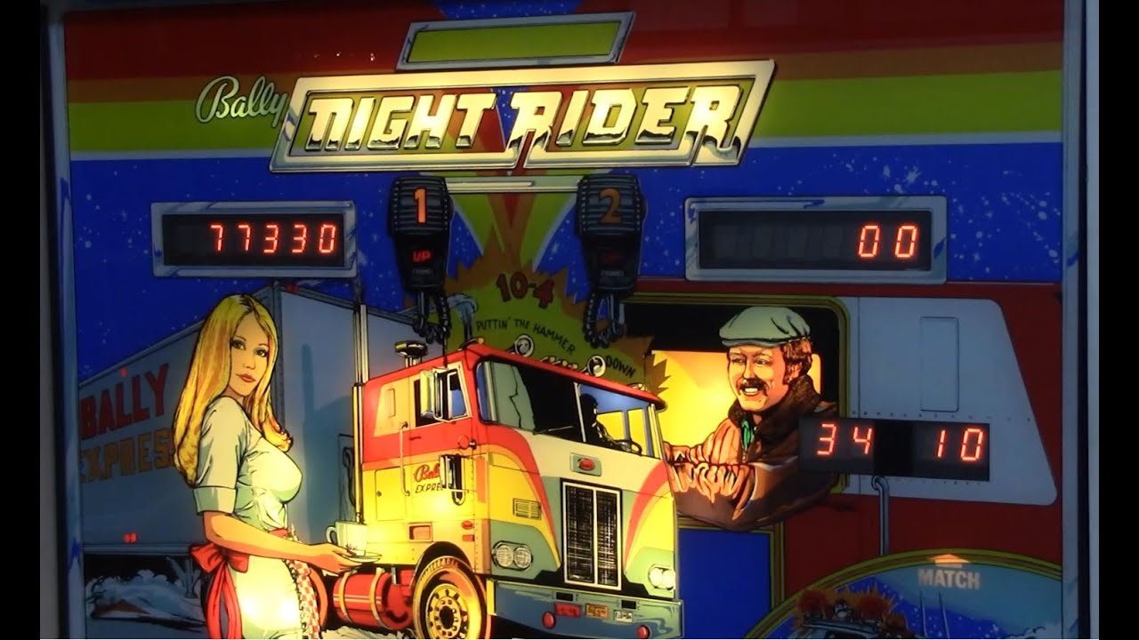 1977 Bally NIGHT RIDER pinball machine