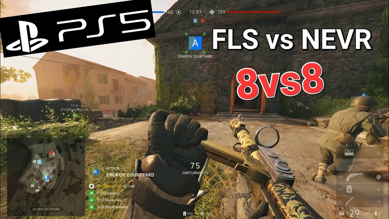Battlefield 5: 8vs8 Competitive match FLS vs NEVR (Round 1)