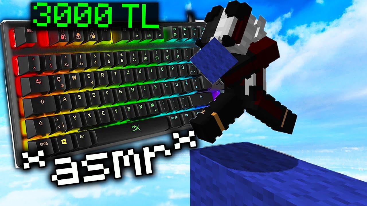 YENİ KLAVYE İLE Keyboard + Mouse Sounds ASMR 2 | CraftRise Bedwars