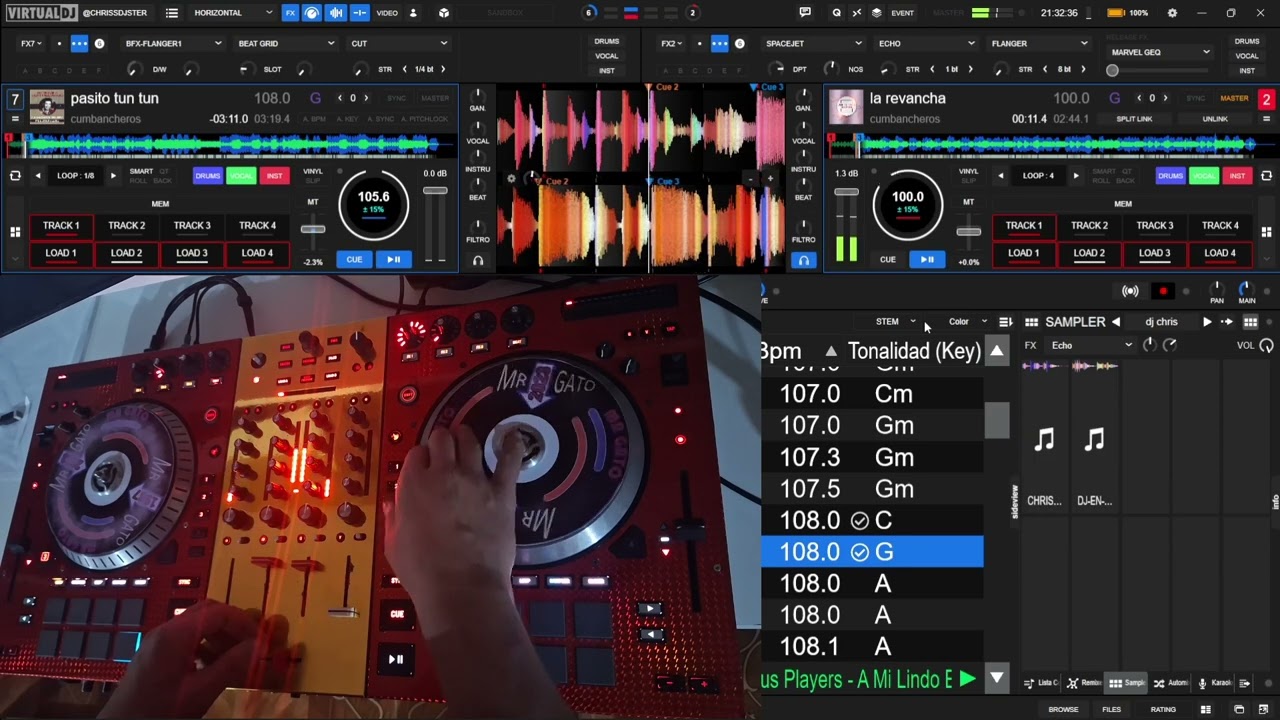 Virtual dj 2025 multitrack Numark NS7II
