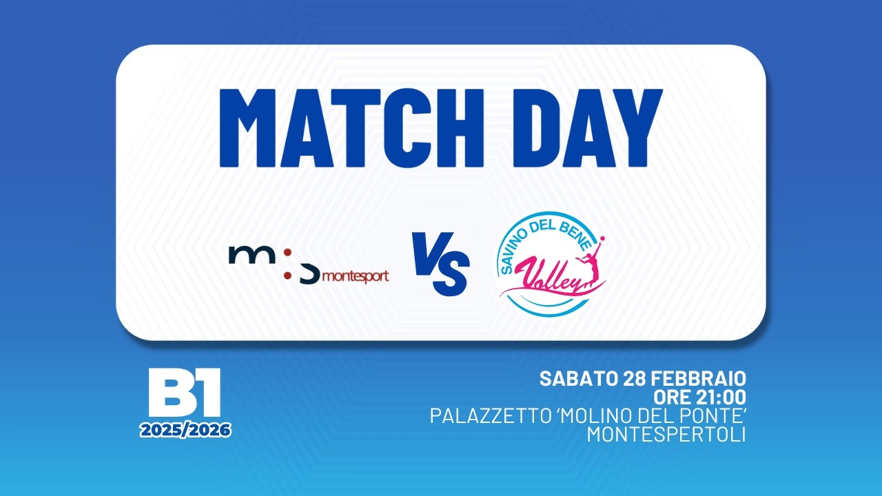 Serie B1 - Montesport vs SDB Volley Youth - 28/02/2026