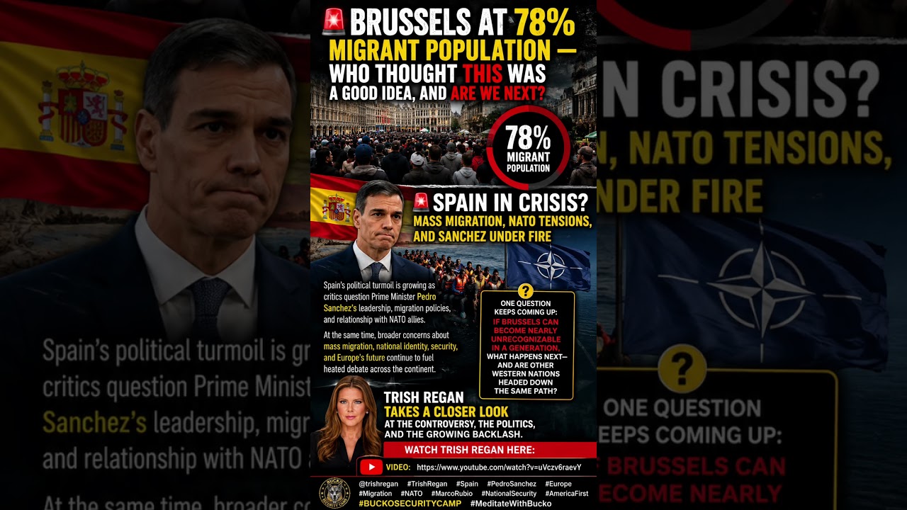 🚨 BRUSSELS AT 78% MIGRANT POPULATION &mdash; WHO THOUGHT THIS WAS A GOOD IDEA, AND ARE WE NEXT? 🚨
