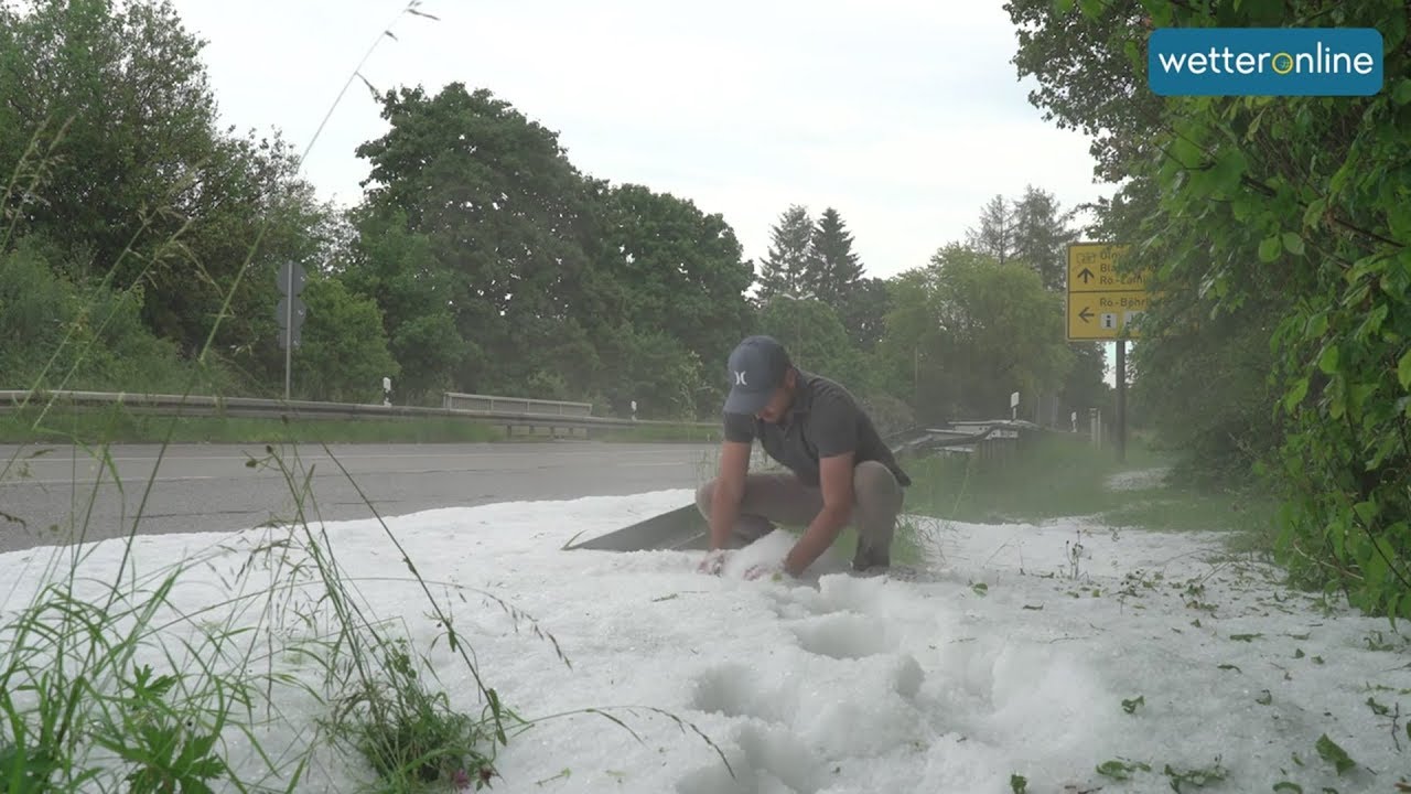 Unwetter mit Hagel auf der Alb (18.06.2019)