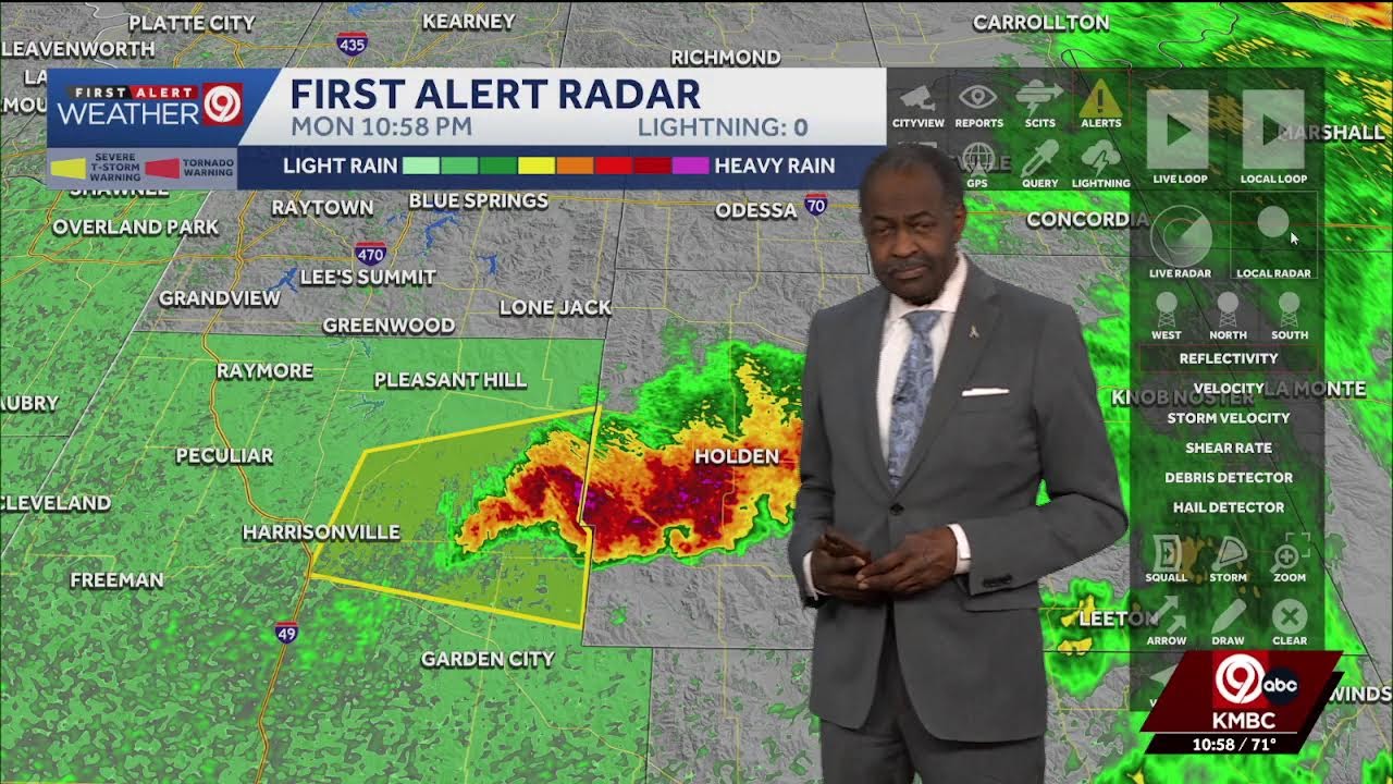 LIVE SEVERE WEATHER COVERAGE FROM KMBC 9 NEWS
