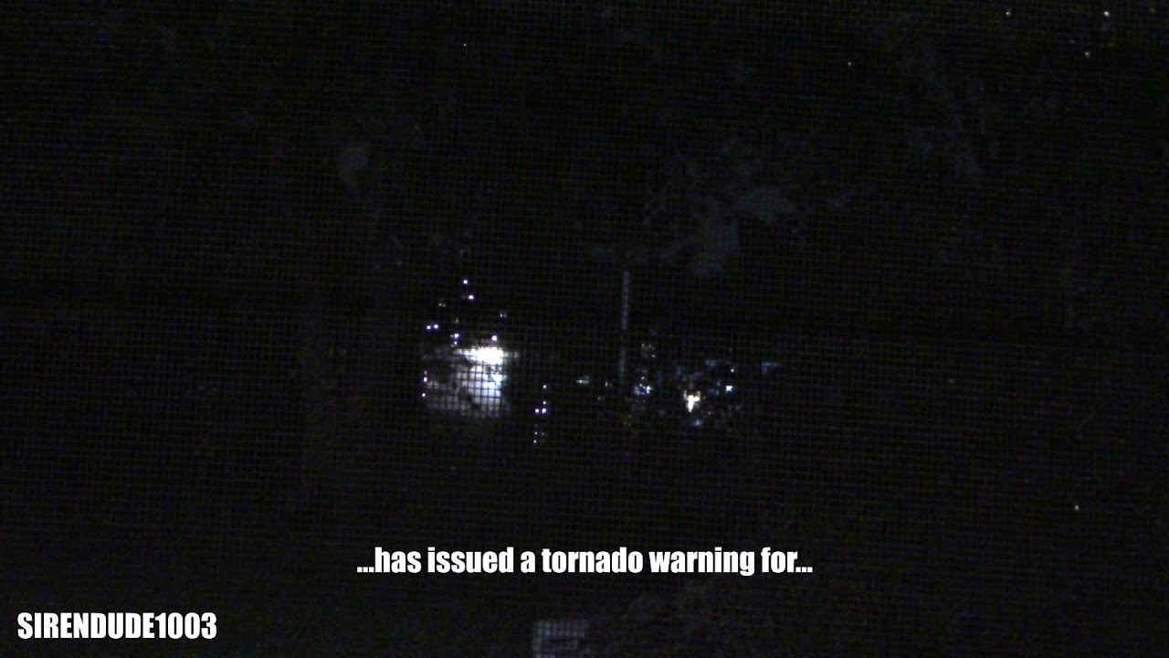 Nighttime Tornado Warning And Sirens - Bensenville, IL