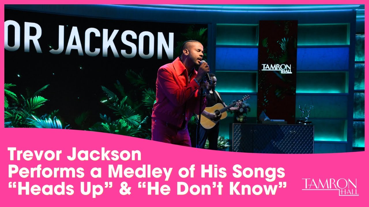 Trevor Jackson Performs a Medley of His Songs “Heads Up” & “He Don’t Know”