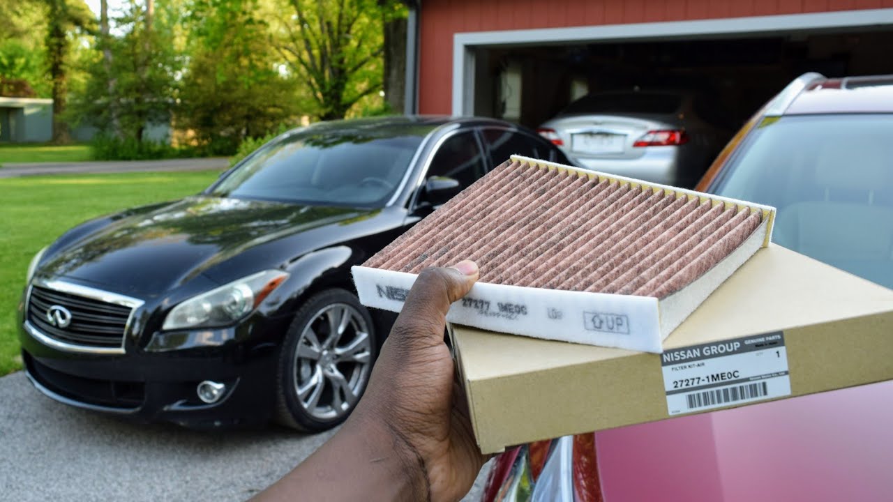 Cabin Air Filter Replacement. Infiniti M37, M56, M35h, Q70