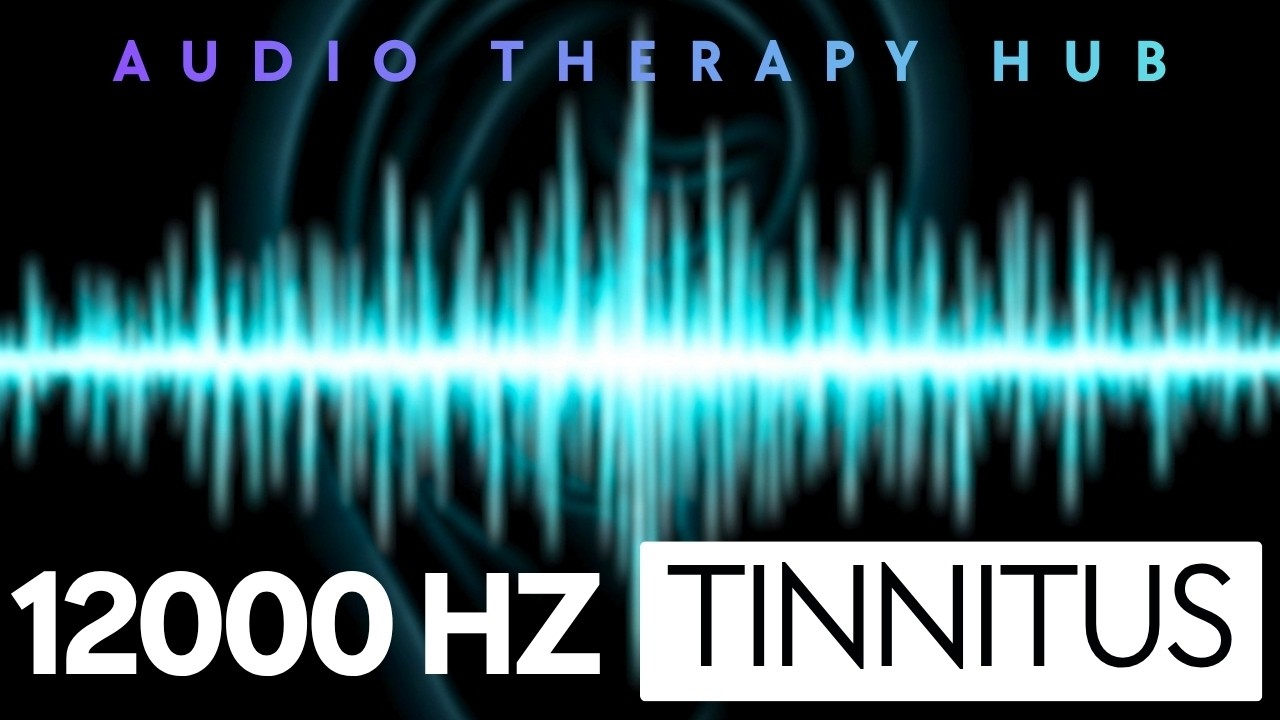 Tinnitus Relief | 12000 Hz Pure Tone | Mask Ultra-High Whistling & Sizzling | 1 Hour Black Screen