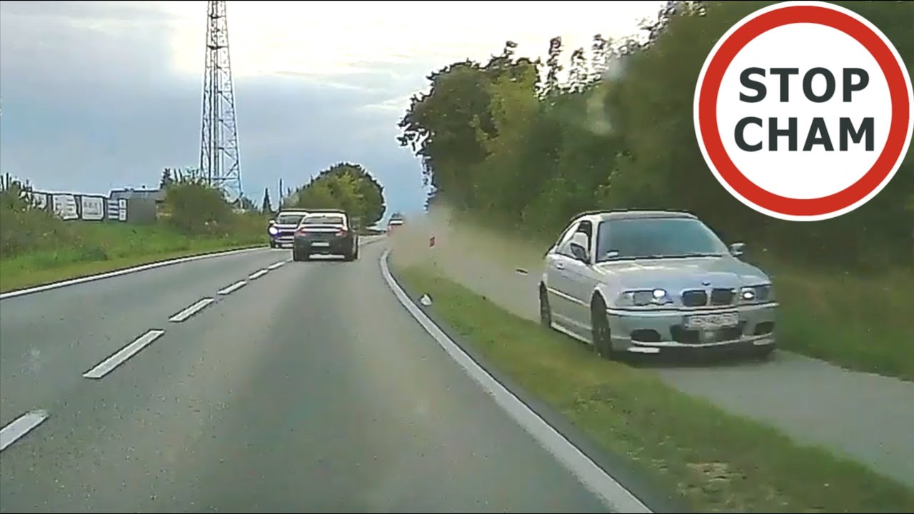 Szaleniec w BMW pędzi drogą rowerową #1988 Wasze Filmy