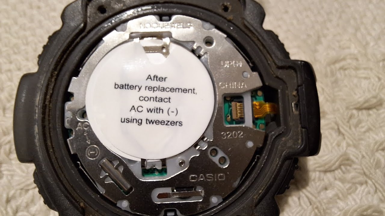 Cómo cambiar pila bateria en CASIO SGW 300H reloj