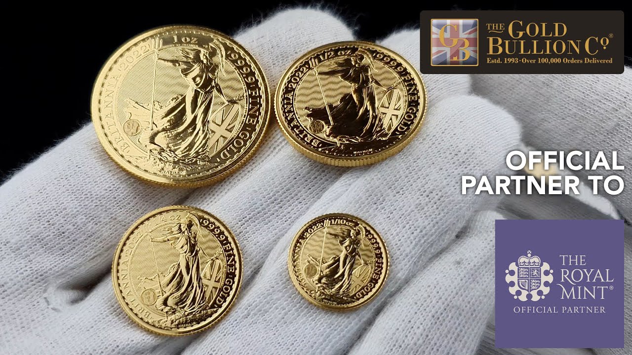 2022 Britannia Gold Coin Range - 1/10oz, 1/4oz, 1/2oz, 1oz and Blister