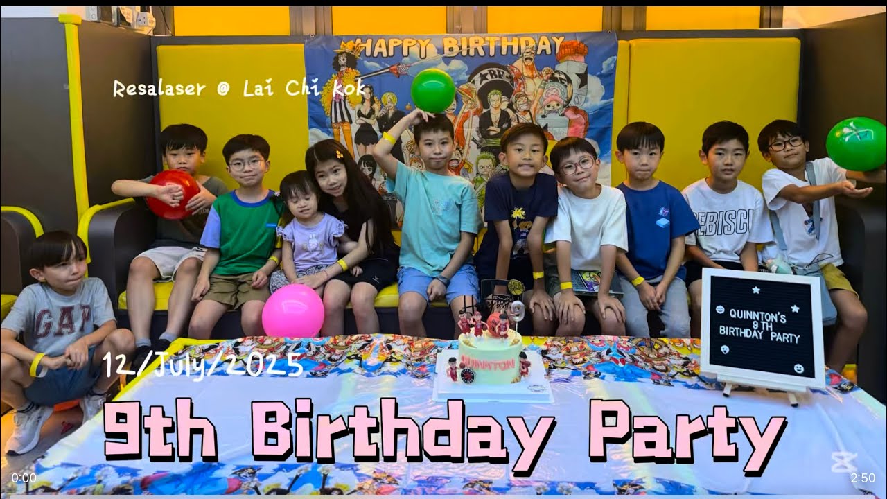 9th birthday party @quinntonbear #birthday #birthdaycelebration #birthdayparty#resalaser