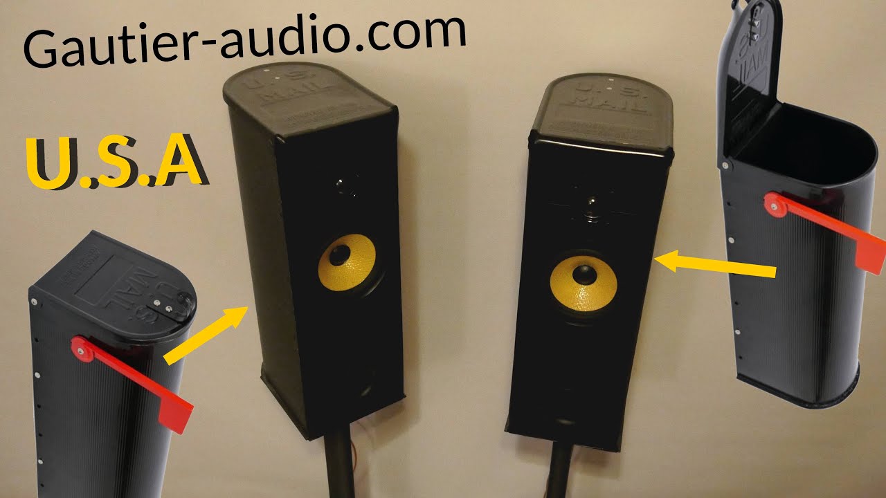 Comment fabriquer de bonnes enceintes HiFi avec des bo&icirc;tes aux lettres US. Explications en images.