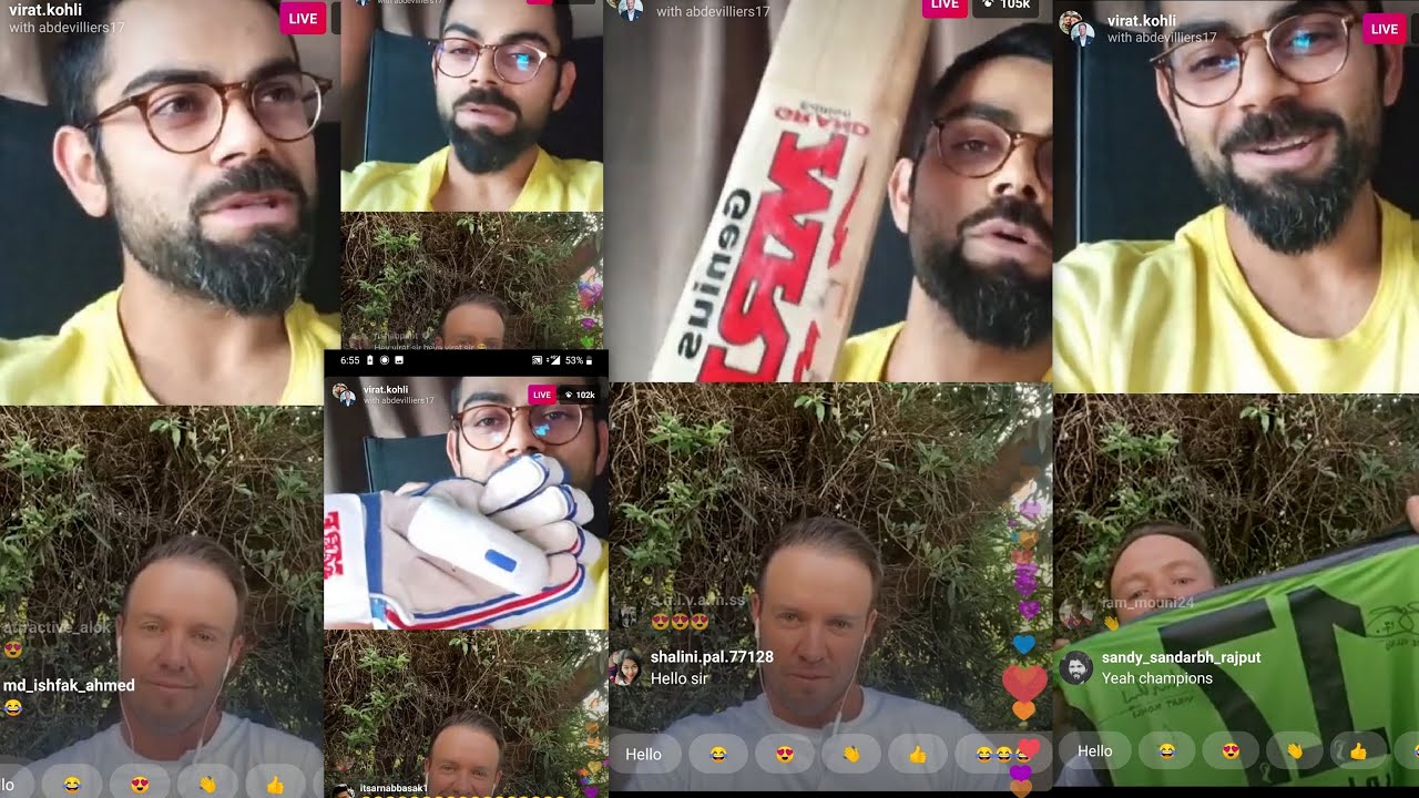 Virat Kohli & Ab De Villiers Full Live Chat | 24 April 2020 | #RCB #IPL