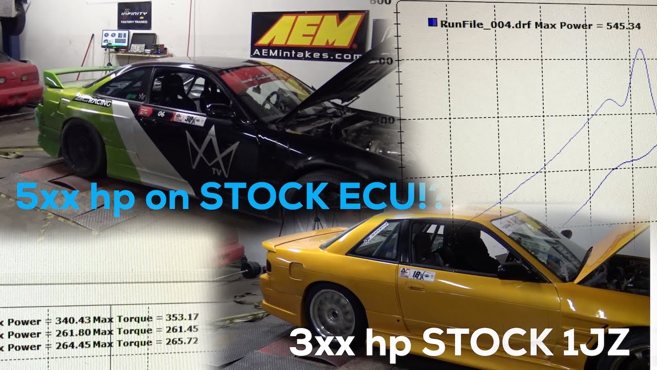 Single turbo 2JZ VVTi DYNO! 1jz too...