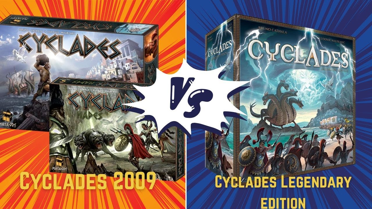 Comparatif Cyclade Legendary Edition VS Cyclades édition 2009