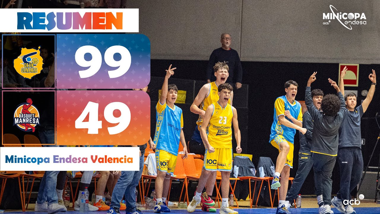 Tirma Gran Canaria - Occident B&agrave;squet Manresa (99-49) RESUMEN | Minicopa Endesa Valencia 2025