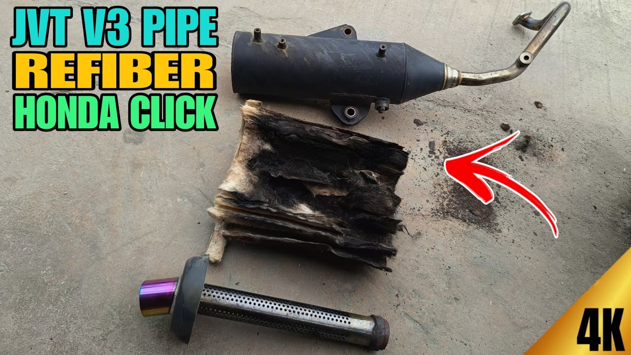 HONDA CLICK 125 JVT V3 PIPE REFIBER FULL PROCESS - Gawang Pinoy 🇵🇭