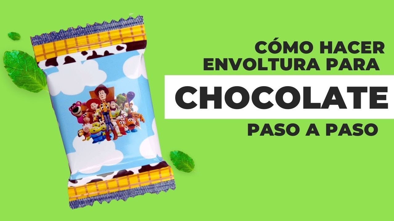 Cómo armar una envoltura para chocolate 🍫